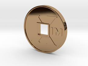 XIM Coin in Polished Brass