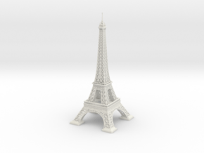 Eiffel Tower (1:2000) in White Natural Versatile Plastic