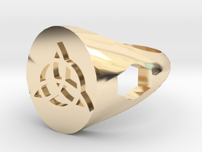 Triquerta Ring Size: Y/12 in 14K Yellow Gold