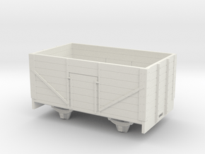 1:32/1:35 7 plank open wagon in White Natural Versatile Plastic