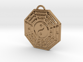 Bagua Pendant in Polished Brass