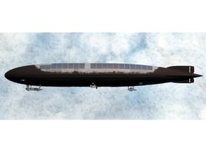 Zeppelin L35 of WWI 1/700 scale in White Natural Versatile Plastic