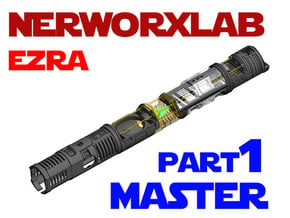 NWL Ezra - Master Part1 Lightsaber Chassis in White Natural Versatile Plastic