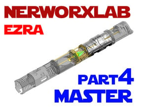 NWL Ezra - Master Part4 Lightsaber Chassis in White Natural Versatile Plastic