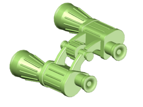 1:10 Binoculars in Tan Fine Detail Plastic