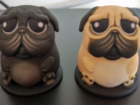 DoggyPop Pug Fawn in Full Color Sandstone