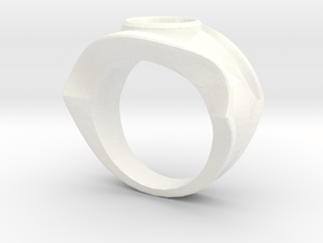 david's logo ring in White Processed Versatile Plastic: 8 / 56.75
