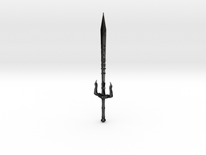 rune sword 1 in Matte Black Steel