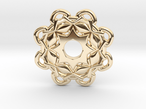 4d6 in 14k Gold Plated Brass