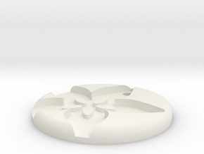Adafruit Logo Castable Pendant in White Natural Versatile Plastic