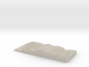 Model of White Rock Ridge in Natural Sandstone