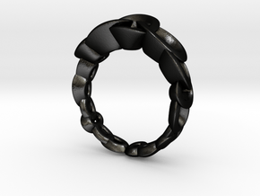 Neitiri Easy Love Ring (From $19) in Matte Black Steel: 6.5 / 52.75