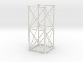 'S Scale' - 8' x 8' x 20' Tower in White Natural Versatile Plastic