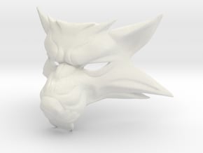 The Witcher 3: wolf mask in White Natural Versatile Plastic