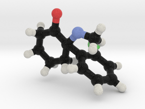 Ketamine Molecule Model in Full Color Sandstone: 1:10