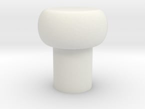 Aomway Commander Replacement Button Cap in White Natural Versatile Plastic