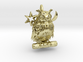 Horn-owl in 18k Gold
