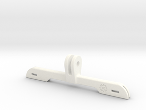 Number Holder for GoPro-Style Mount in White Processed Versatile Plastic
