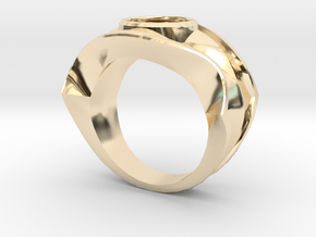david's logo ring in 14k Gold Plated Brass: 8 / 56.75