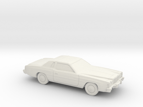 1/64 1975-77 Chrysler Cordoba in White Natural Versatile Plastic