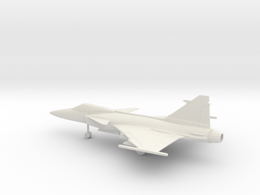 Saab JAS.39C Gripen in White Natural Versatile Plastic: 1:64 - S
