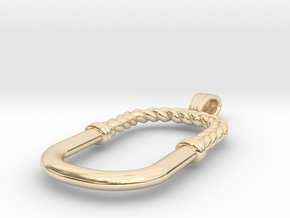 Tresser Pendant in 14K Yellow Gold