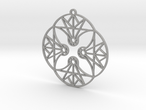 DoodleFan Earring or Pendant (Circle) in Aluminum