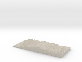 Model of White Rock Ridge in Natural Sandstone