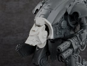 Wolf Cowl for Imperial Knight Armiger Warglaive in Tan Fine Detail Plastic