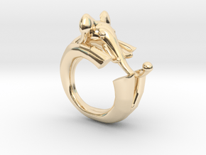 ELEPHANT ring in 14K Yellow Gold: 7 / 54