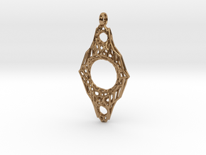 Mesh 8 Pendant in Polished Brass