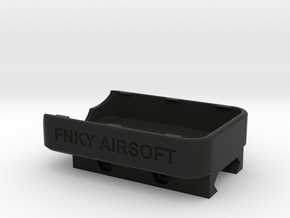 Airsoft Runcam 2 Picatinny Half Rail Mount  in Black Premium Versatile Plastic