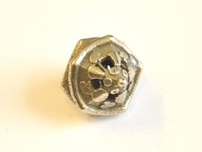 D10 Balanced - Pizza in Polished Bronzed Silver Steel