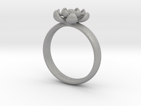 Flower Ring in Aluminum