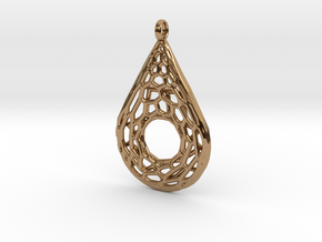 Drop Mesh 1 Pendant in Polished Brass