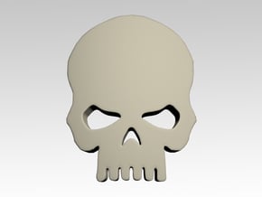 Skull Shoulder Icons x50 in Tan Fine Detail Plastic