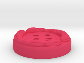 Baguette Button in Pink Processed Versatile Plastic