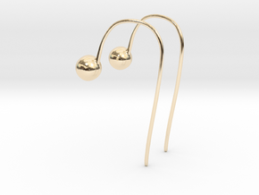 Hook Earrings in 14K Yellow Gold