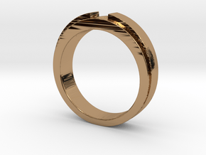 Engagement Ring Design - CC150-BL in Polished Brass