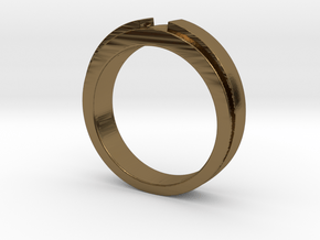 Engagement Ring Design - CC150-BL in Polished Bronze