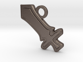 DPS Role Charm in Polished Bronzed Silver Steel