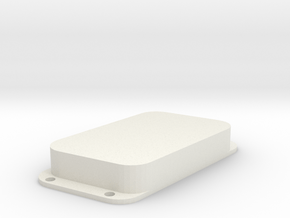 Strat PU Cover, Double Wide, Angled, Closed in White Premium Versatile Plastic