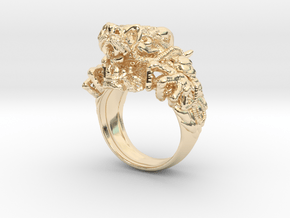 Supreme Mandarin Dragon Ring in 14K Yellow Gold: 6 / 51.5