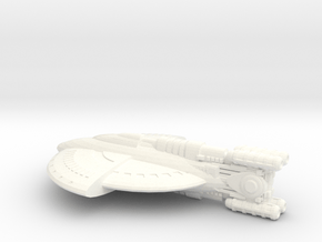 Tellerite Starship in White Processed Versatile Plastic