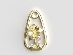 Columbine Resolved To Win Pendant in Polished Brass