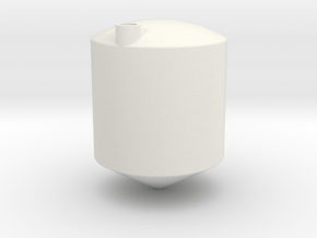 1/64 10000 Gal Cone bottom tank in White Natural Versatile Plastic