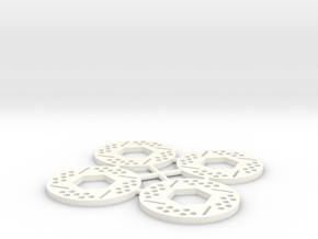 Brake Rotor Set (30mm diameter) in White Processed Versatile Plastic