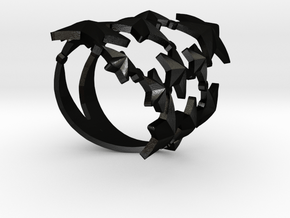 mothers day ring in Matte Black Steel: 8 / 56.75