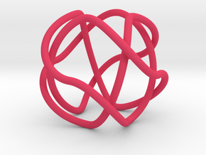 2-Fold Cover of the 2-Butterfly Trefoil in Pink Processed Versatile Plastic