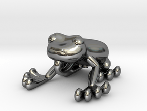 FROG in Fine Detail Polished Silver